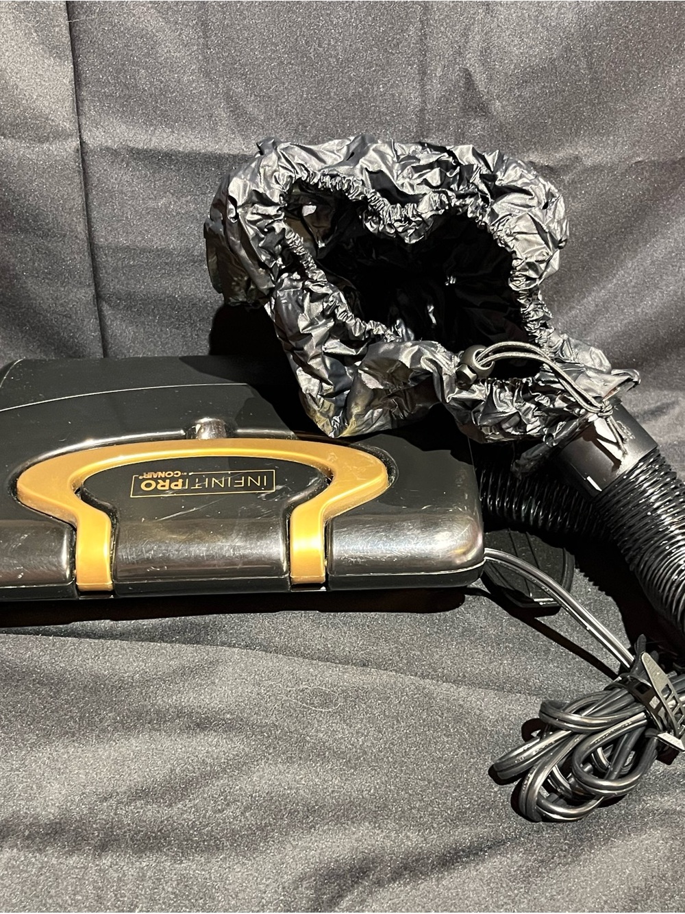 INFINITIPRO by Conair Handheld Bonnet Hair Dryer - Black/Gold